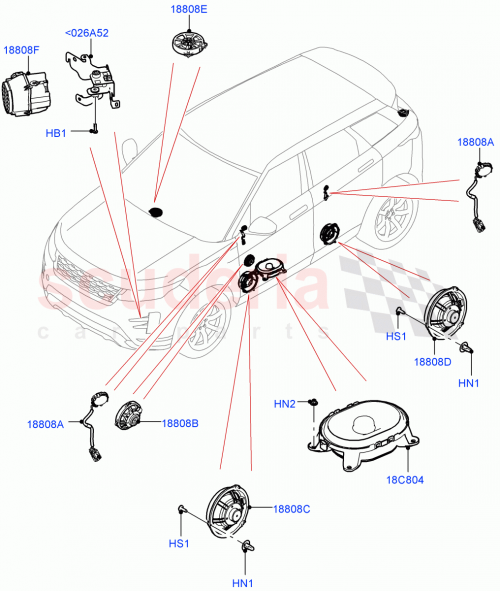 Part Diagram for Land Rover LR190098