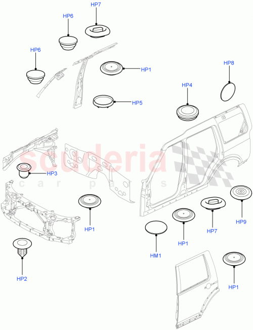 Part Diagram for Land Rover DJP5794