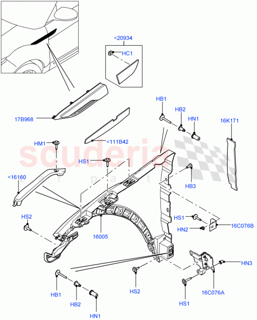 Part Diagram for Land Rover LR039125
