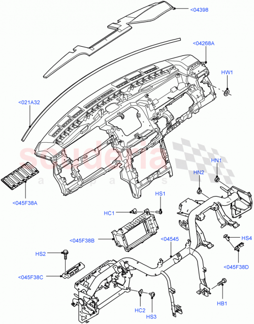 Part Diagram for Land Rover ETD500170