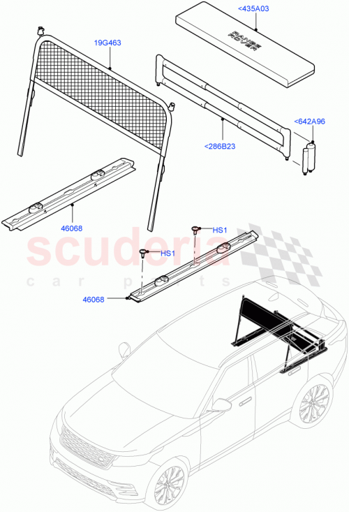 Part Diagram for Land Rover VPLYS0424