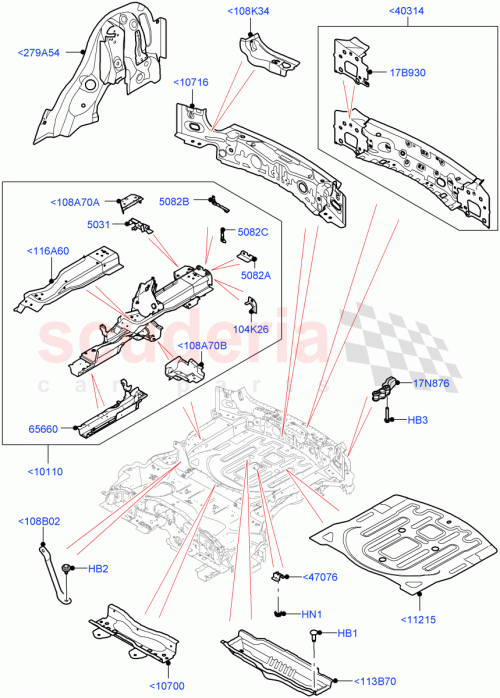 Part Diagram for Land Rover LR165216