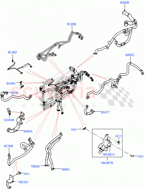 Part Diagram for Land Rover LR112192