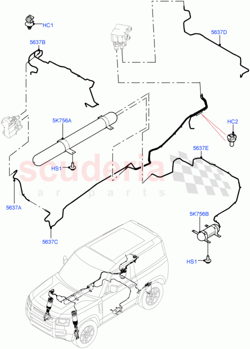 Part Diagram for Land Rover LR129150