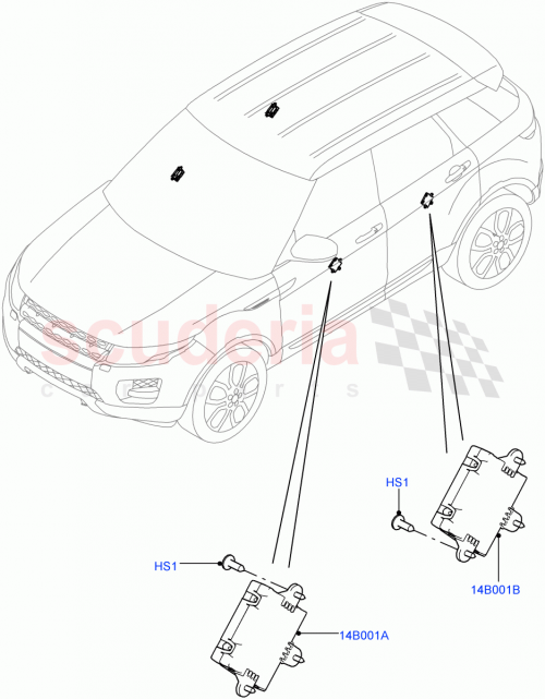 Part Diagram for Land Rover LR028518