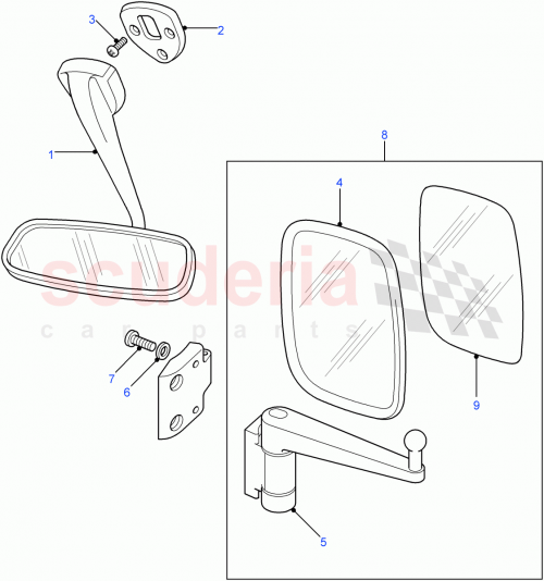 Part Diagram for Land Rover MUC3707