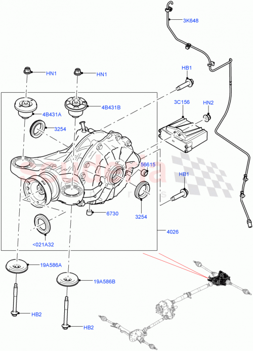 Part Diagram for Land Rover LR082572