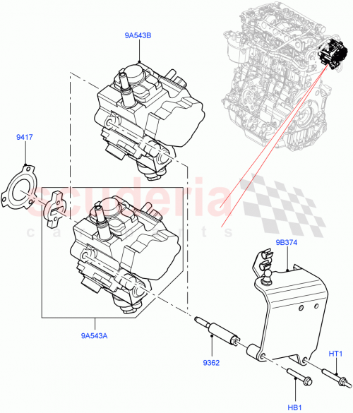 Part Diagram for Land Rover LR093850