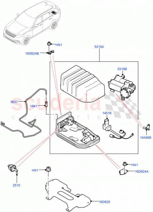 Part Diagram for Land Rover LR090670