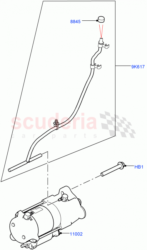 Part Diagram for Land Rover LR081404