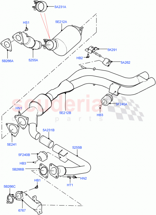Part Diagram for Land Rover LR043732