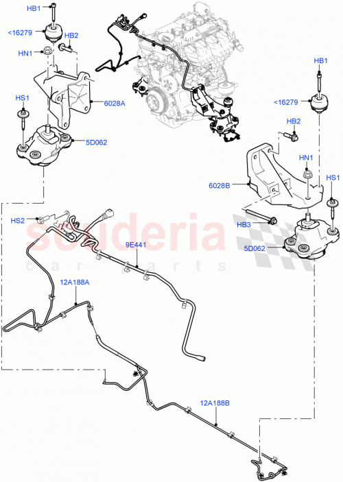 Part Diagram for Land Rover LR057593