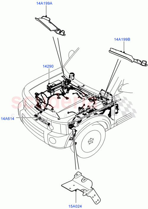 Part Diagram for Land Rover LR071505