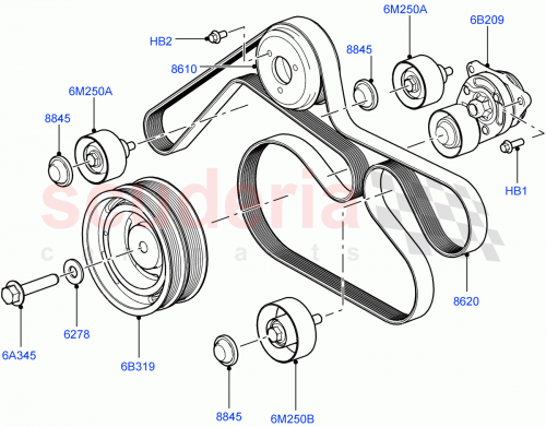 Part Diagram for Land Rover PQS500430