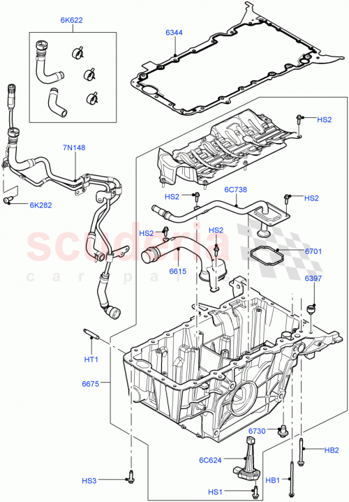 Part Diagram for Land Rover LR034005
