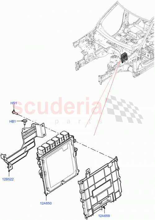 Part Diagram for Land Rover LR141207