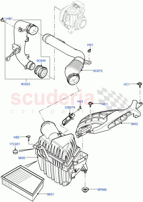 Part Diagram for Land Rover LR053013