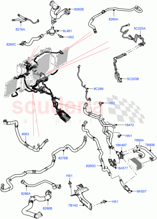 Part Diagram for Land Rover LR132647