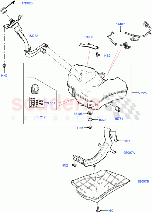 Part Diagram for Land Rover LR144020