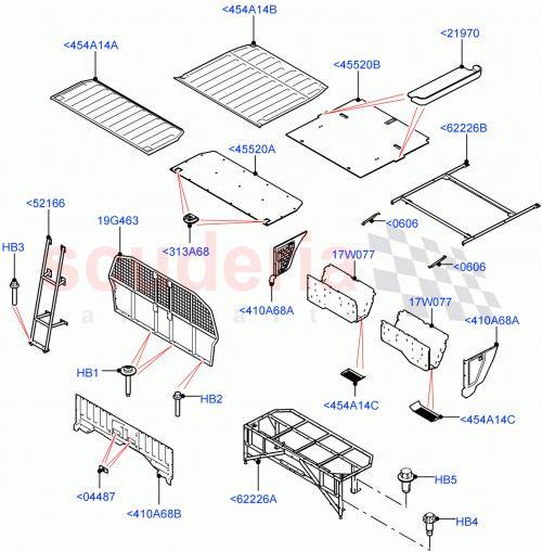 Part Diagram for Land Rover LR105304