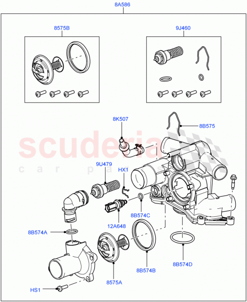 Part Diagram for Land Rover LR003341