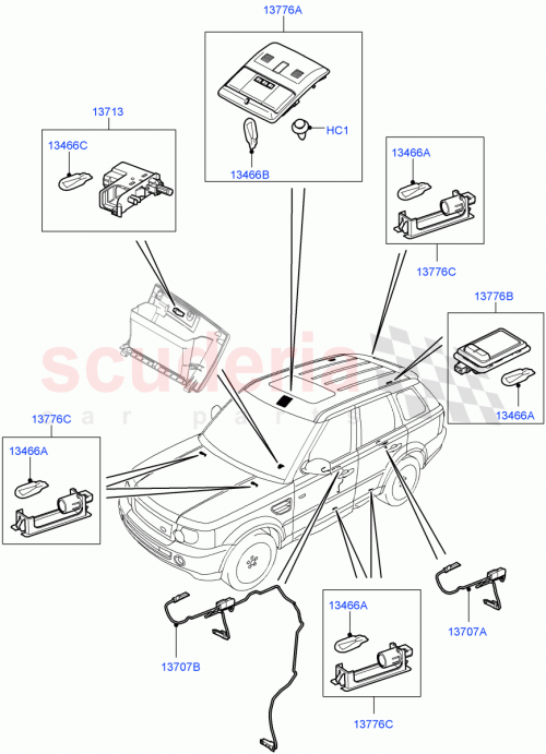 Part Diagram for Land Rover LR030777
