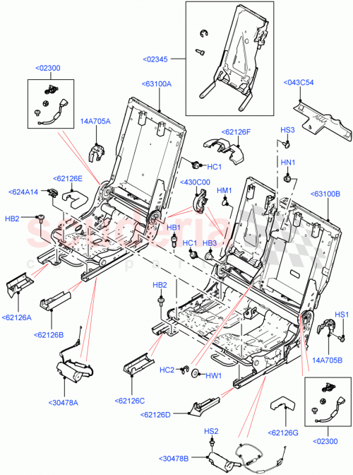 Part Diagram for Land Rover LR166643