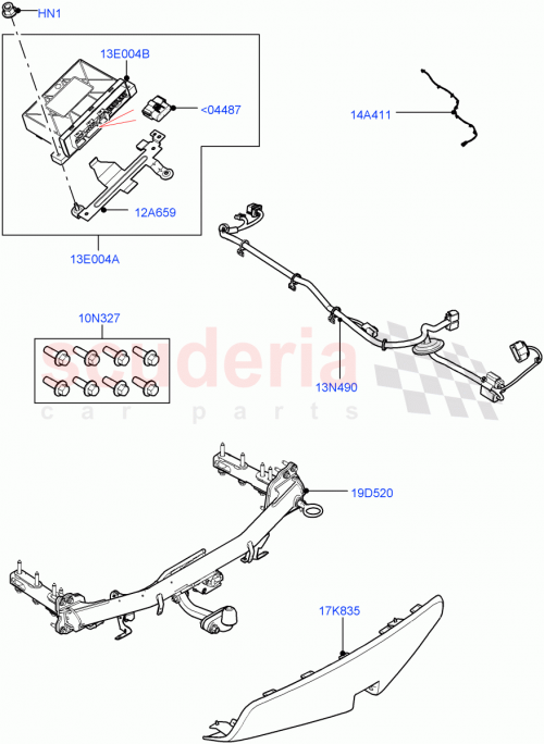 Part Diagram for Land Rover LR083603