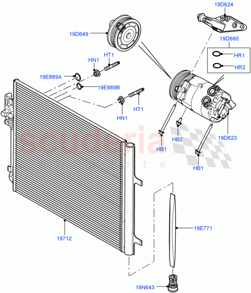 Part Diagram for Land Rover LR002658
