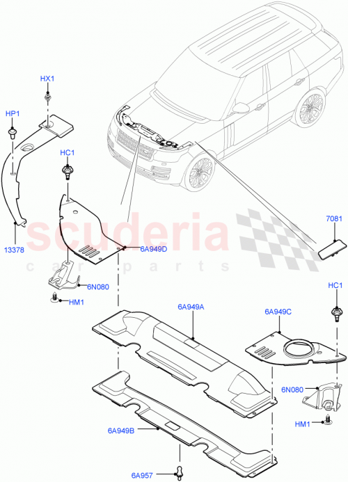 Part Diagram for Land Rover LR040701