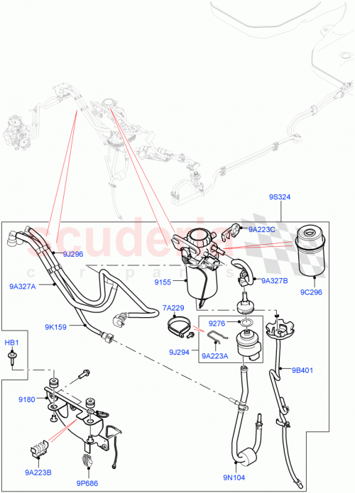 Part Diagram for Land Rover LR023060