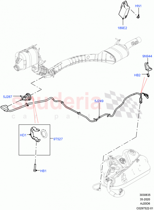 Part Diagram for Land Rover LR125258