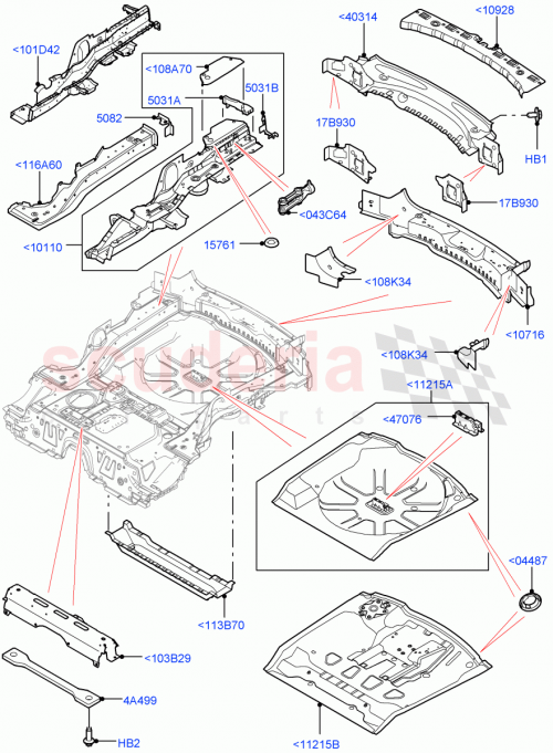 Part Diagram for Land Rover LR080173