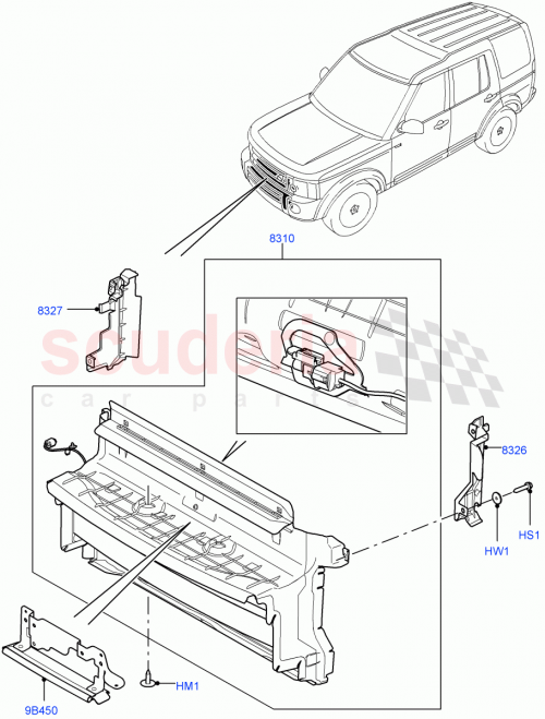 Part Diagram for Land Rover LR055300