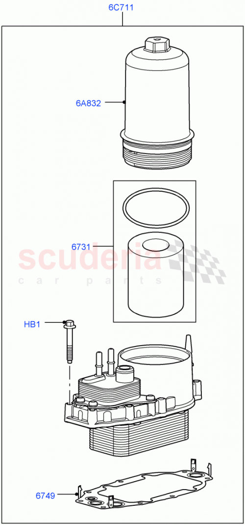 Part Diagram for Land Rover 1316143