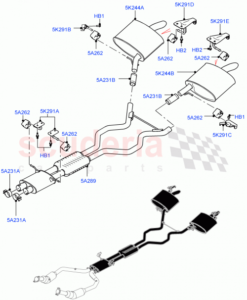 Part Diagram for Land Rover LR105223