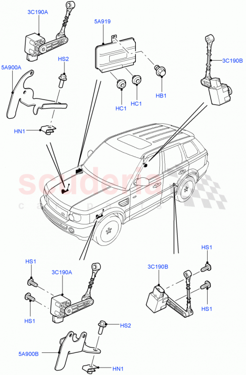 Part Diagram for Land Rover LR014586