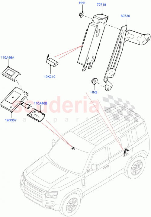 Part Diagram for Land Rover LR131434