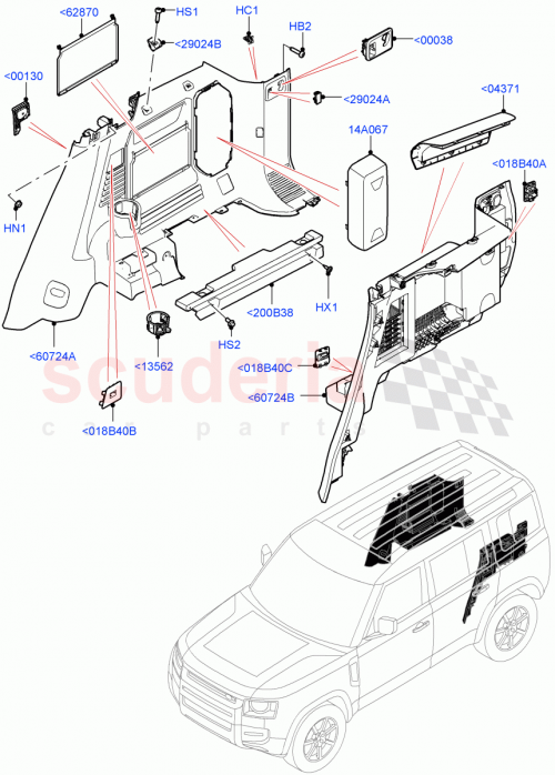 Part Diagram for Land Rover LR131570