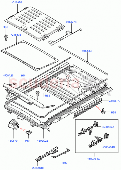 Part Diagram for Land Rover EFJ000020