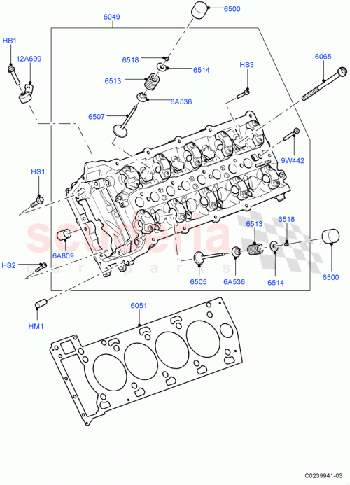 Part Diagram for Land Rover LR038755