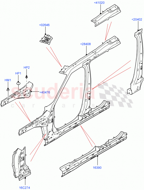 Part Diagram for Land Rover LR081689
