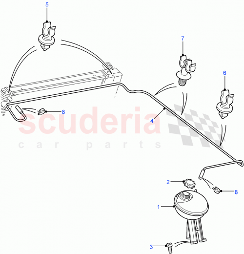 Part Diagram for Land Rover PCD100160