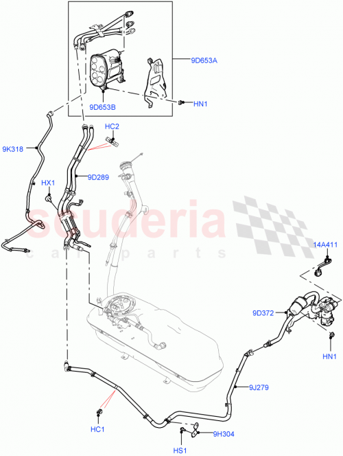 Part Diagram for Land Rover LR135258