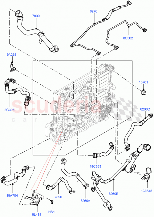 Part Diagram for Land Rover LR140824