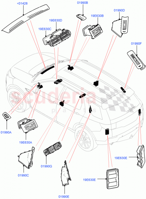Part Diagram for Land Rover LR127316