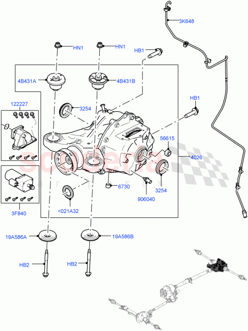Part Diagram for Land Rover LR135862
