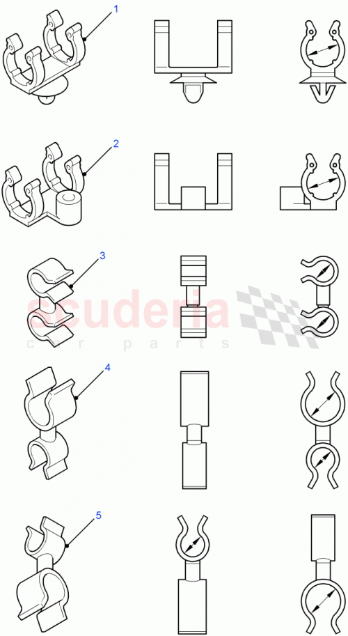 Part Diagram for Land Rover ADU7739L