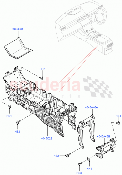 Part Diagram for Land Rover LR091645