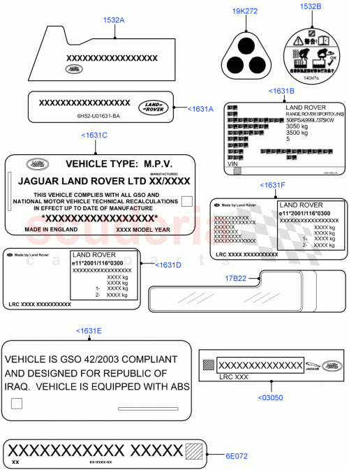 Part Diagram for Land Rover LR134987